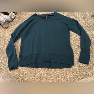 Athleta Teal Crew Neck Sweater